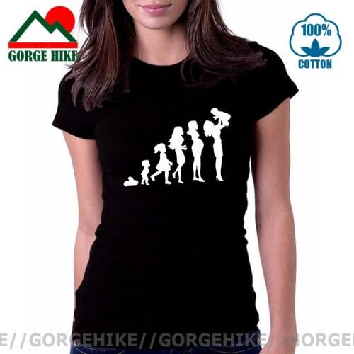 Women T-Shirts Short Sleeve From Baby Girl Lady to Mom Print T shirts woman Female Femme Tops Tee O-neck Tee Shirt Drop shipping