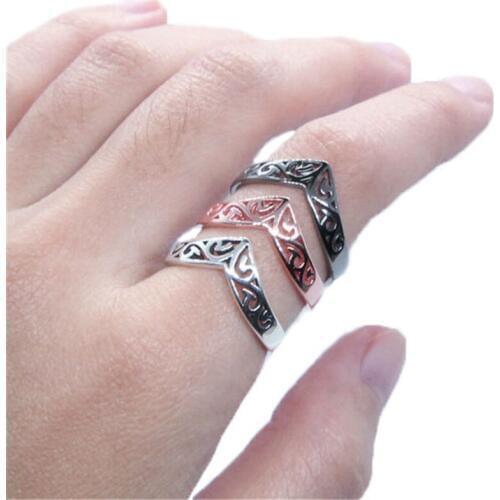 Support Dropship Size 6-10 Lady Girls 925 Sterling Silver Ring Jewelry New Nice S925 Hollow Out Ring