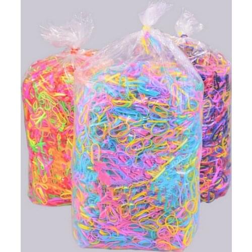 About 1 kg Elastic Rubber Hair Bands For Baby Girls Hairbands gum ties Children scrunchies Kids Hair accessories Wholesale
