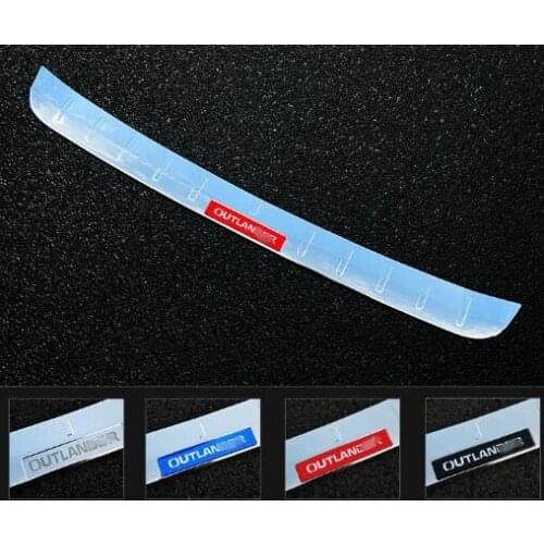 1 Set Stainless Steel Car Rearguards Trunk Outer Rear Tail Box Bumper Pedal Plate Panel For Mitsubishi Outlander 2016