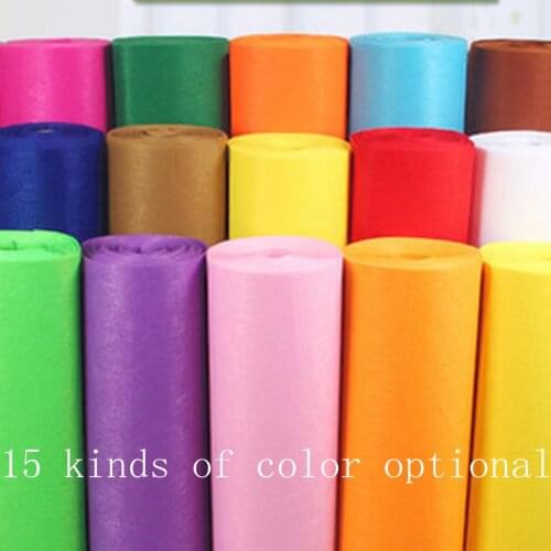 1m/lot 15 Colors 1X0.85M Felt Fabric Polyester 1 MM Thick Non-woven Felt Handmade Fabric DIY Nonwoven Cloth for Party Decoration