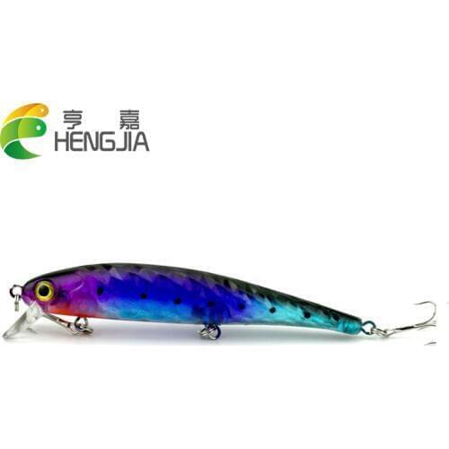 HENGJIA 1PC 12CM 15G 4#hook hard plastic minnow fishing lure pike peche trout wobble bass fishing bait isca pesca fishing tackle