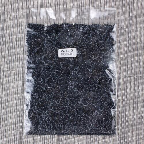 10000Pcs/Pack New Nail Art Half Pearls 1.5mm Black 3D Rhinestones Nail Tips Decoration Wholesale