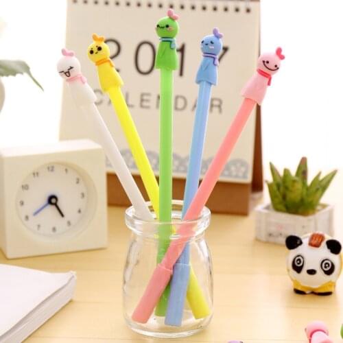 24 pcs Sunny Doll Gel Pen Office Stationery 0.5mm Full Needle Refill pens for school kawaii school supplies