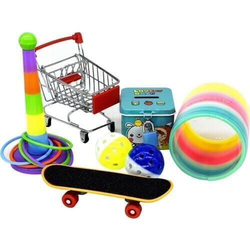 7pcs 6pcs 5pcs /set Bird Parrot Toy Gnaw Training Toy Set Funny Bird Activity Toys Ferruel Skateboard Cart Ball Bite Training