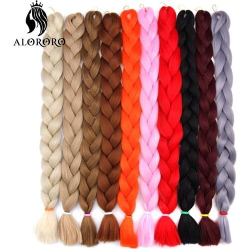 82 Inch Jumbo Crochet Braids One piece Long Synthetic Braiding Hair Extensions 5pcs Afro Pure Color Box Twist Braids Wholesale
