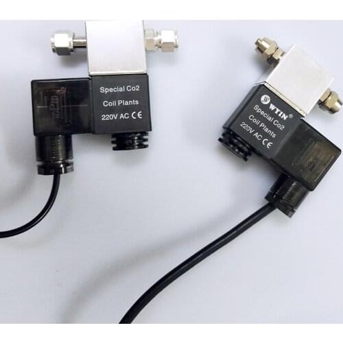 Aquarium CO2 Million Low Temperature Solenoid Valve Straw Tank Carbon Dioxide Control System Switch Decompression Gauge Cylinder