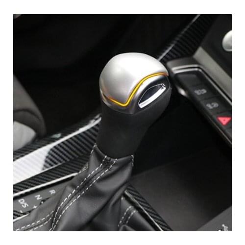 Car Styling Center Console Gearshift Handle Head Decoration Cover Sticker Trim For Audi Q3 2019 Interior Auto Accessories