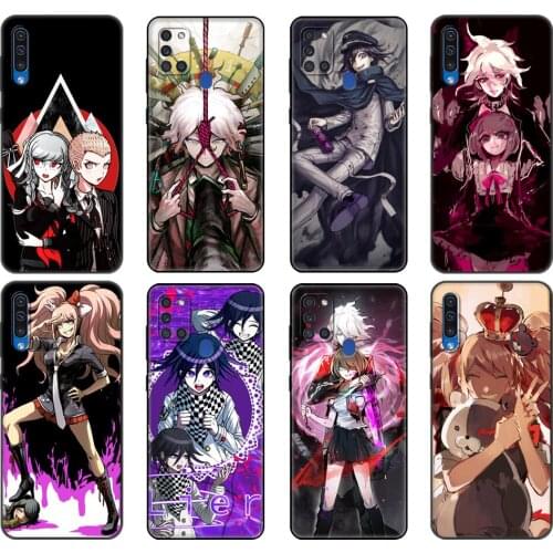 Black tpu Case For Samsung Galaxy A50 50S A30S A10 A01 A11 A21S A31 A41 A51 A71 M21 S10 LITE Cover Danganronpa V3 Komaru Naegi
