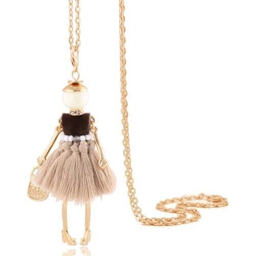 Long Necklace Women Trendy Pendant Girl Statement Fashion Cute Tassel Necklace Jewelry Accessory Wholesale