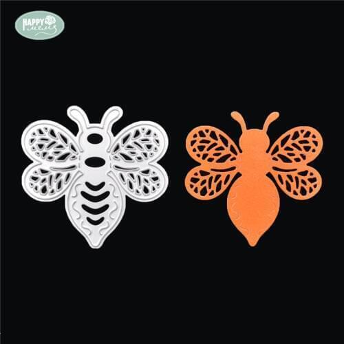 Happymems Honey Bee Metal Cutting Dies For DIY Scrapbooking Photo Album Embossing Folder Stencil Die DIY Crafts