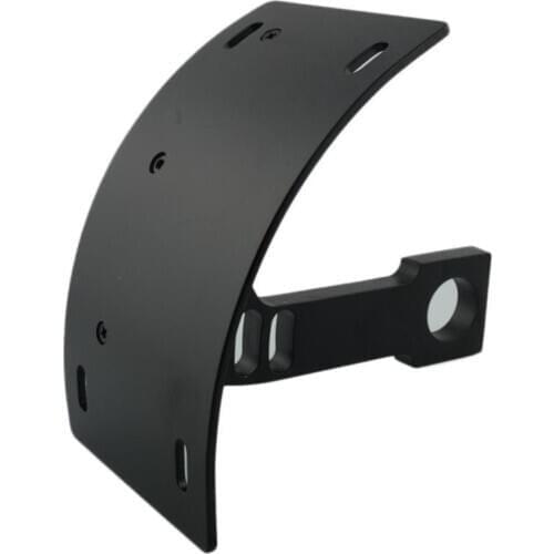 1"Axle License Number Holder plate Mount Curved Vertical For Motorcycle Bike