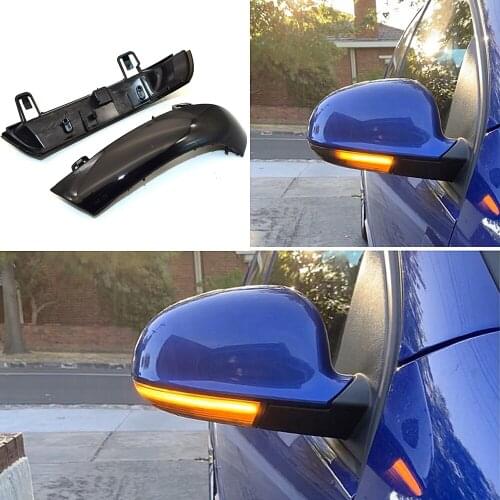 Smoked For VW GOLF 5 GTI V MK5 Jetta Passat B5.5 B6 Sharan Superb EOS Dynamic LED Turn Signal Light Side Wing Mirror Indicator