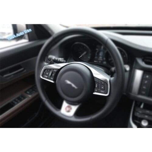 Lapetus Auto Styling Front Steering Wheel Gear Shift Paddles Panel Cover Trim 1 Piece Fit For Jaguar XE 2016 2017 2018 2019 ABS