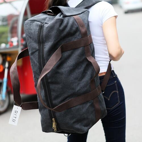 Women Multifunction Travel Bag High Quality Canvas Shoulder Bag Folding Large Capacity Duffle Tote Hot Sale Men Travel Backpack