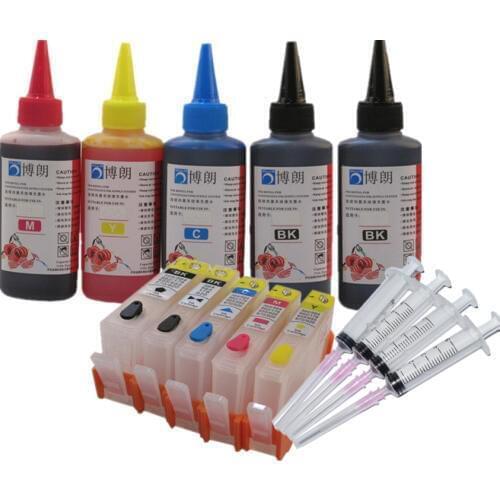 Compatible for hp 364 refill ink kit 5 color cartridge for HP Photosmart C309a C309n C309g C310a C310b C310c C410b C510a C510c