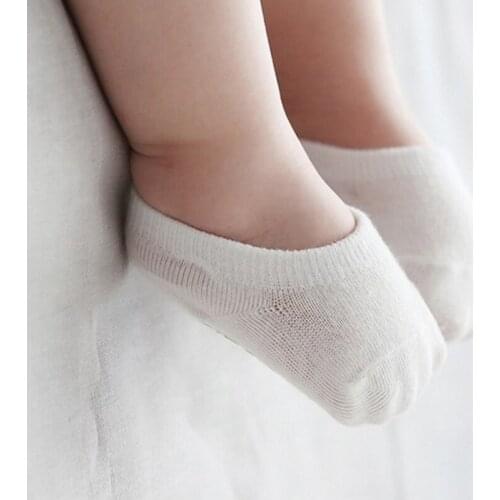 10pairs/lot Candy Color New Born Baby Sock Floor Short Anti Slip Ankle Socks for Infant Boys Girls