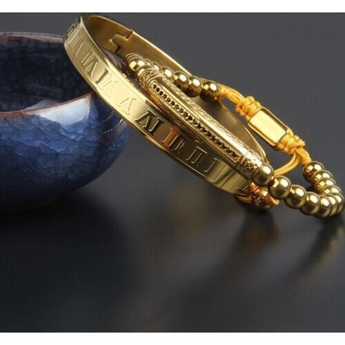 New Luxury Tube Bar Sets Bracelet Stainless Steel Material Mens Bangles Top Quality Jewelry