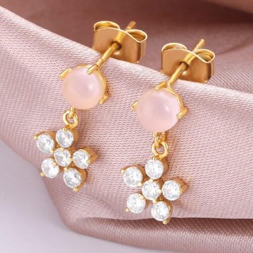 2021 New Arrivals Micro Pave Zircon Earrings Of Woman Copper Gilded earring Braided Round DIY Earrings Pendant Fashion Jewelry