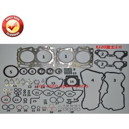 Ej20 Engine Full gasket set kit for SUBARU Forester SG 2.0X 2006-2007 SH 2.0X 2.0XS 2008-2010 10105AA990 10105-AA990
