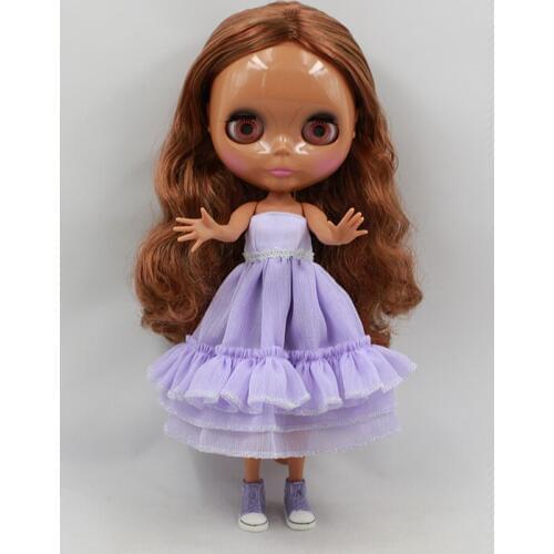 Joint body Nude blyth Doll, black skin Factory doll,Suitable For DIY Change BJD Toy For Girls