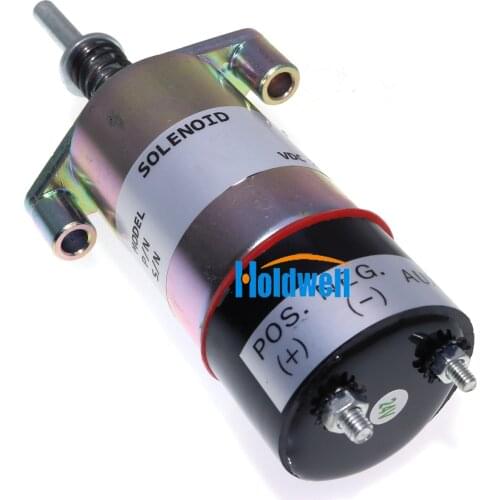 Holdwell 24V Shutoff Solenoid 125-5774 1255774 for Caterpillar CAT Engine 3304 3304B 3306 3306B 3406B 3406C