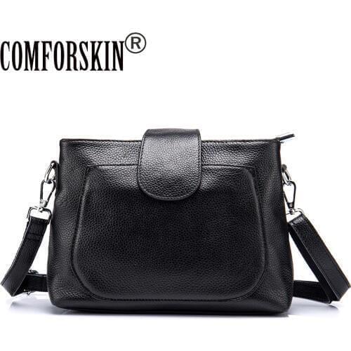 COMFORSKIN Women Messenger Bag 2020 Bolsas Feminina Brand Designer Genuine Leather European and American Style Shoulder Bags
