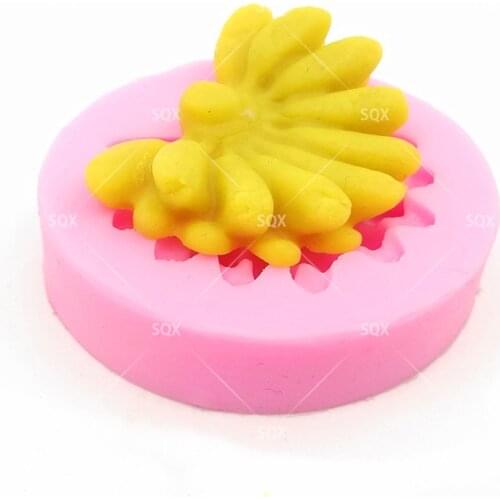 A bunch of bananas Silicone Cake Mold Sugarcraft Fondant Cake Decorating Tools Chocolate Gumpaste Clay Candy Moulds SQ1644