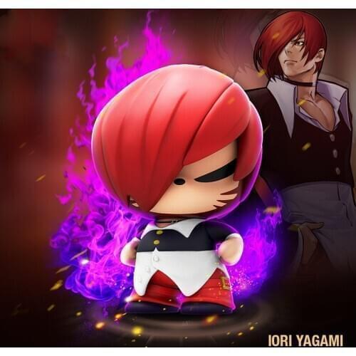 7 Style Japanese Game King of Fighters Series Kawaii Figurines toy Blind Box Toys Vinyl Doll Random Cute Anime Figure Boys Gift