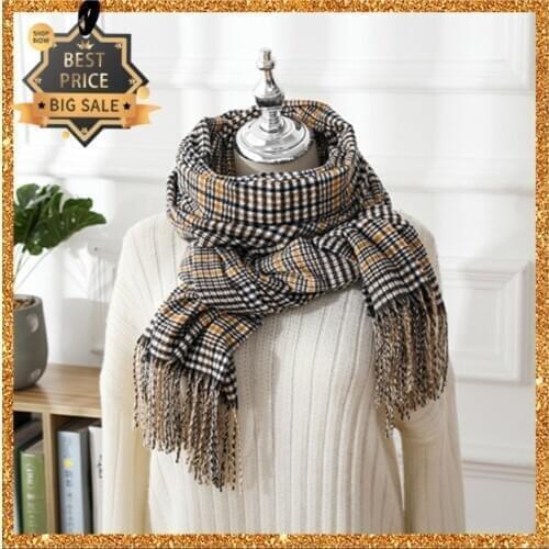 Winter Unisex Fashion Warm Wraps Scarf Small Plaid Color Girl & Boy Thick Shawl Ladys Scarves with Tassels Pashmina Quality