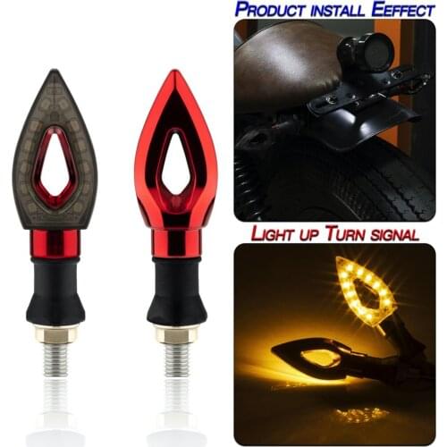 NEW 1 Pair Motorcycle Turn Signal Indicator Light Universal 12V Motorbike Flasher LED Amber Tail Light Flashing Turn Signals