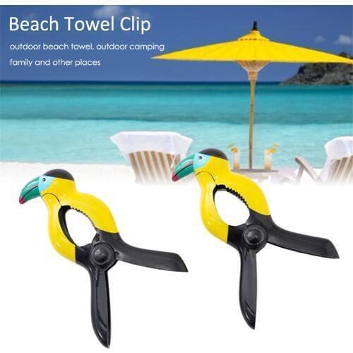 2PCS Towel Clip Innovative Plastic Animal Beach Clip Wind Clip #CW