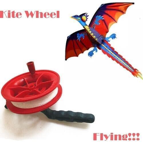 30/100m Twisted String Line Red Wheel Kite Winder Flying Outdoor Kite Winder Fun Paly Toy For Children Gift Juguetes Игрушки