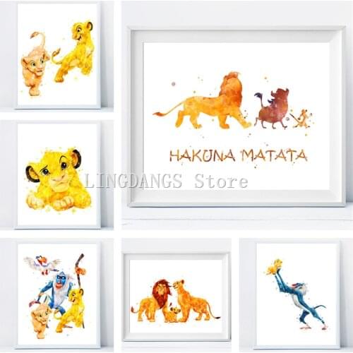 5d Diy Diamond Painting Disney Lion King Cartoon Animal Character Posters Diamond Mosaic Embroidery Cross Stitch Home Decor Gift