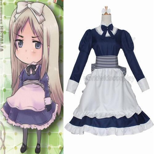 Free Shipping Axis Powers Hetalia Natalia Cosplay Costume Custom Made for Halloween and Christmas