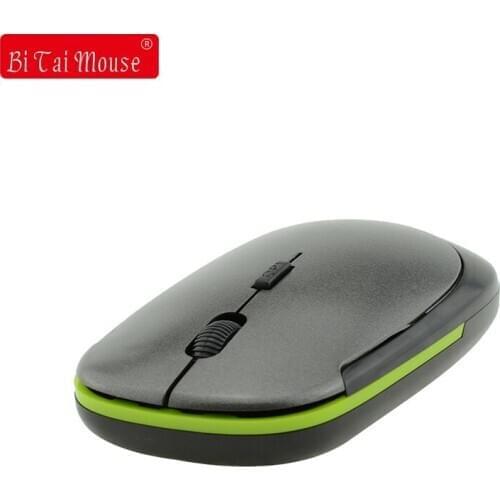BI TAI Mouse.2.4GWireless Mouse Mini USB Receiver Wireless 1600DPI Optical Gaming Mouse Gray