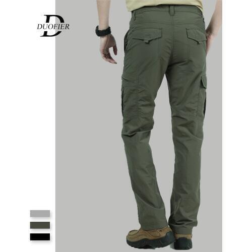 Men Cargo Pants Breathable 2019 New Male Casual Jogger Sweatpants Quick Dry Waterproof Male Tactical Military Trousers Solid
