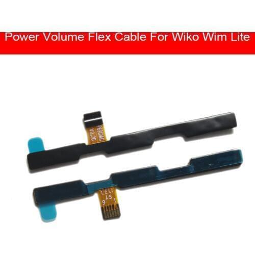 Power & Volume Flex Cable For Wiko Wim Lite Power On Off Button Volume Side Key Flex Ribbon Cable Phone Repalcement Repair Parts