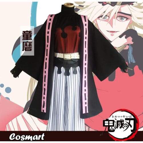 Anime Demon Slayer Kimetsu no Yaiba Douma Kimono Uniform Cosplay Costume Halloween Suit For Women Men Outfit New 2019