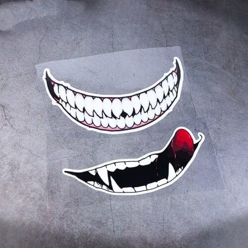 Classic Film Hero Bloody Teeth Stickers Auto Motor Bike Compute Case Decals for Venon