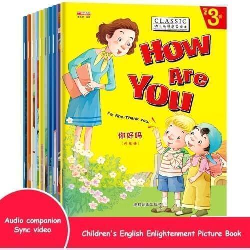 10pcs/set Picture Books in English For Kids English Storybook Early education Reading Book Baby Kid Children Gift