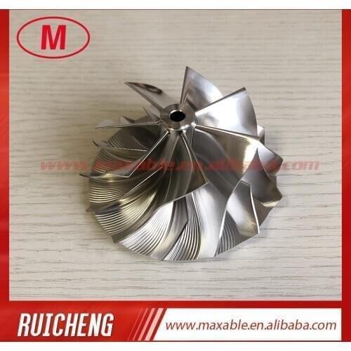 B03G reverse 7+7 blades 62.00/82.00mm High performance Turbo milling/aluminum 2618/billet compressor wheel