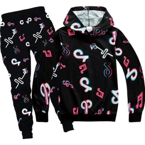 Baby Clothes Suits Casual Baby Girls Boys Clothing Sets Children Suits 2 Pieces Tik Tok Sweatshirts Sports Pants Kids Set 2-16Y
