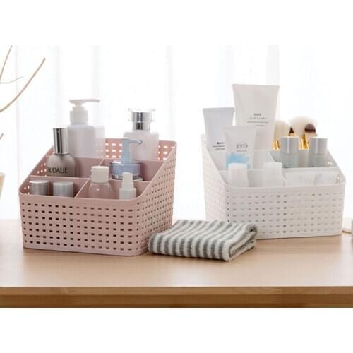 Multifunctional storage basket box storage holder container desk rack cosmetic assortment box bathroom kitchen office organizer