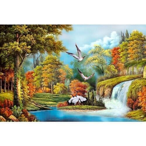 A3904 11CT/14CT/18CT/25CT/28CT Oil tea patterns Counted Cross Stitch DIY Cross Stitch Kits Embroidery Needlework Sets