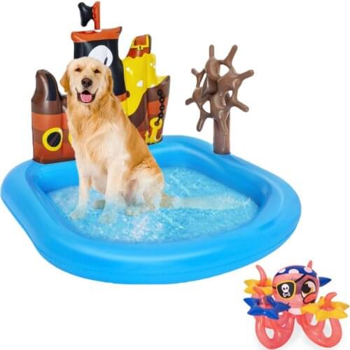 Inflatable Swim Pool Cruise Ship Shaped Thickened Ocean Ball Pool Water Play Bathtub For Indoor Swim Pool Outdoor Ball Pit