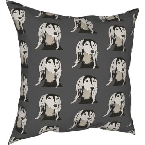 Saluki Dog Throw Pillow Cover Polyester Throw Pillow Animal Lover Creative Pillowcover Home Decor