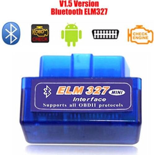 New OBD V2.1 V1.5 Mini ELM327 OBD2 Bluetooth Auto Scanner OBDII 2 Car ELM 327 Tester Diagnostic Tool For Android For Windows