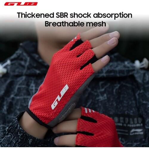 GUB New Cycling Anti-slip Anti-sweat Men Women Half Finger Gloves Breathable Anti-shock Sports Gloves Bike Bicycle Glove