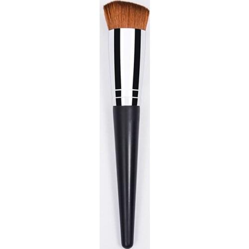 Professional High-End Foundation Beauty Brush Solied Wooden Handle